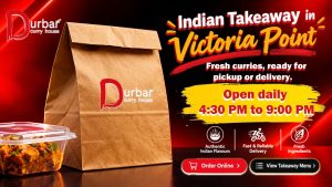 Indian takeaway from Durbar Curry House in Victoria Point